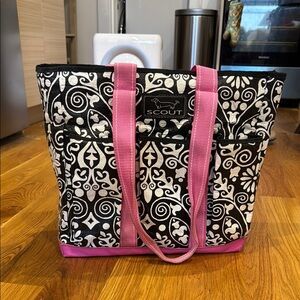 Scout Black and Pink Elegant Tote Bag